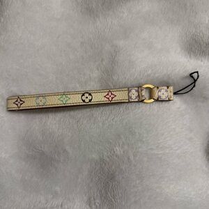 Louis Vuitton Monogram Multicolor White Cell Phone Strap